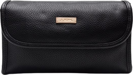 make-up/toilettas Anna Marie 13 x 23 cm polyurethaan zwart