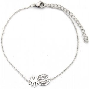 armband Pineapple dames RVS zilver