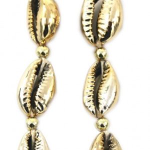 oorbellen Kendra dames 7 x 1,2 cm metaal goud